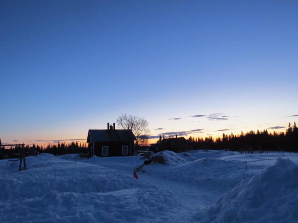 Abendstimmung über Solberget Nordschweden