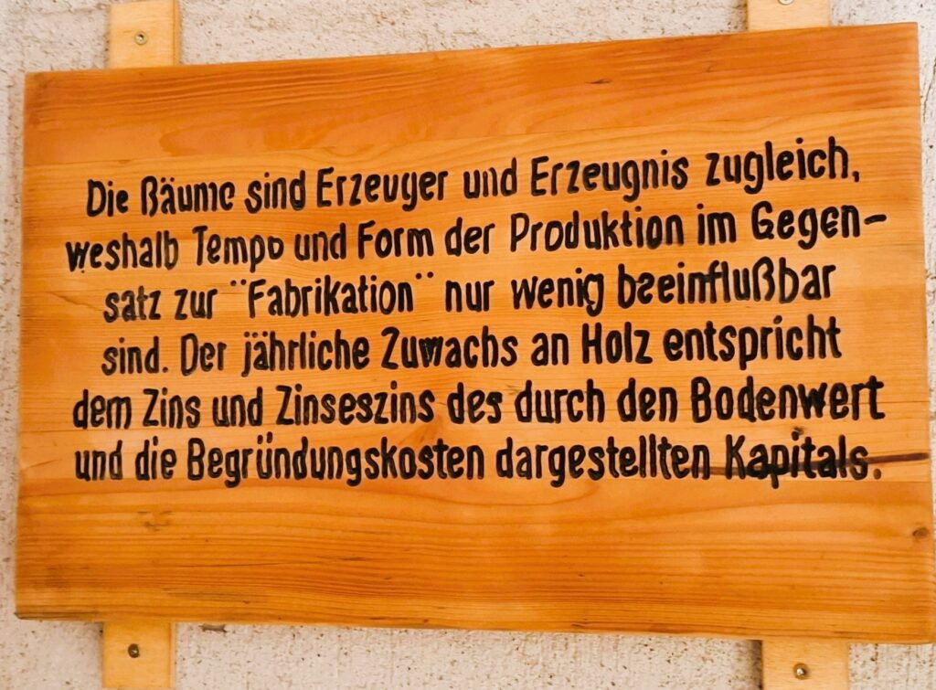Waldtafel Wirtschaftlichkeit